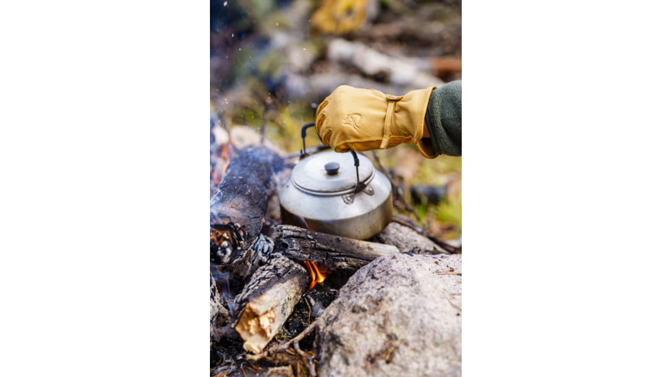 Norrona Femund Leather Gloves, Kangaroo, Large, 2670-24-5501-L