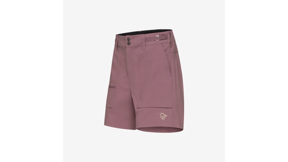 Norrona Femund Light Cotton Shorts - Womens, Grape Shake, Medium, 2633-24-6749-M