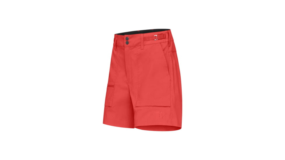 Norrona Femund Light Cotton Shorts - Womens, Paprika, Large, 2633-24-1107-L