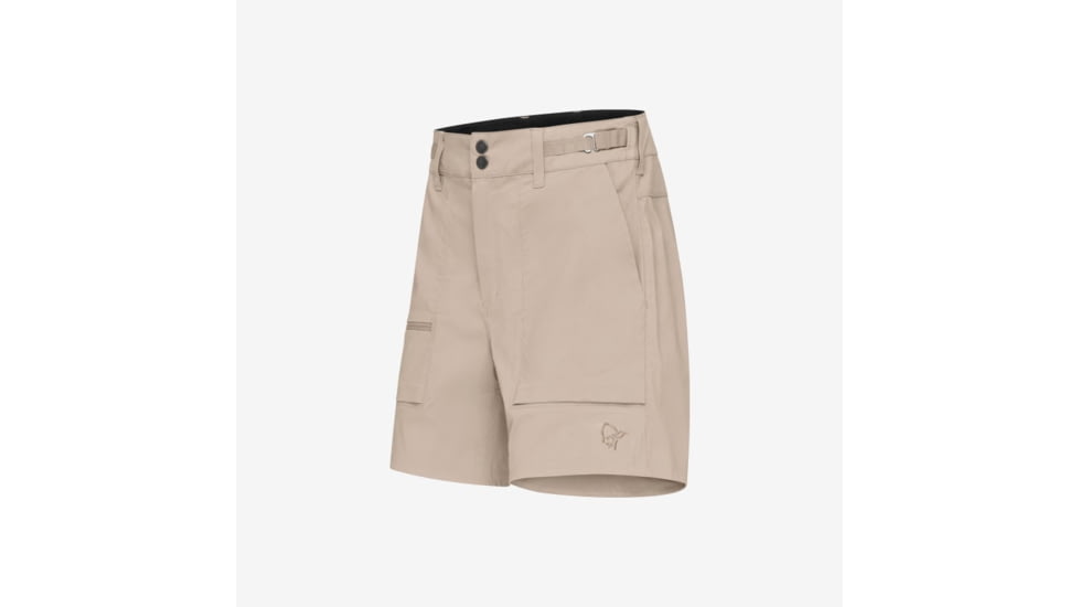 Norrona Femund Light Cotton Shorts - Womens, Pure Cashmere, Small, 2633-24-9001-S