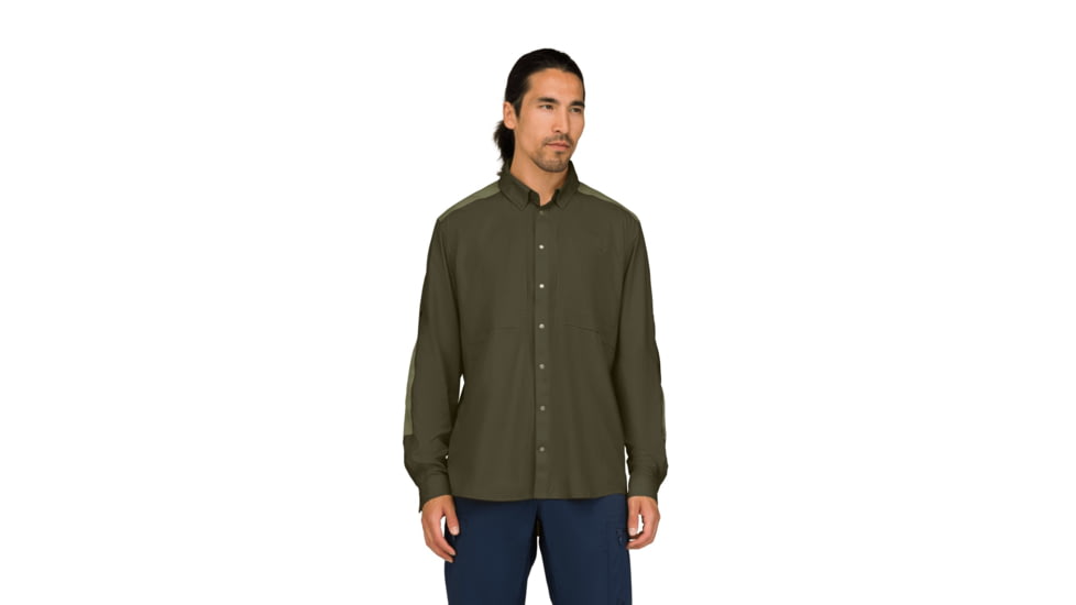 Norrona Femund Light Shirt - Mens, Olive Night, Medium, 2626-24-3301-M