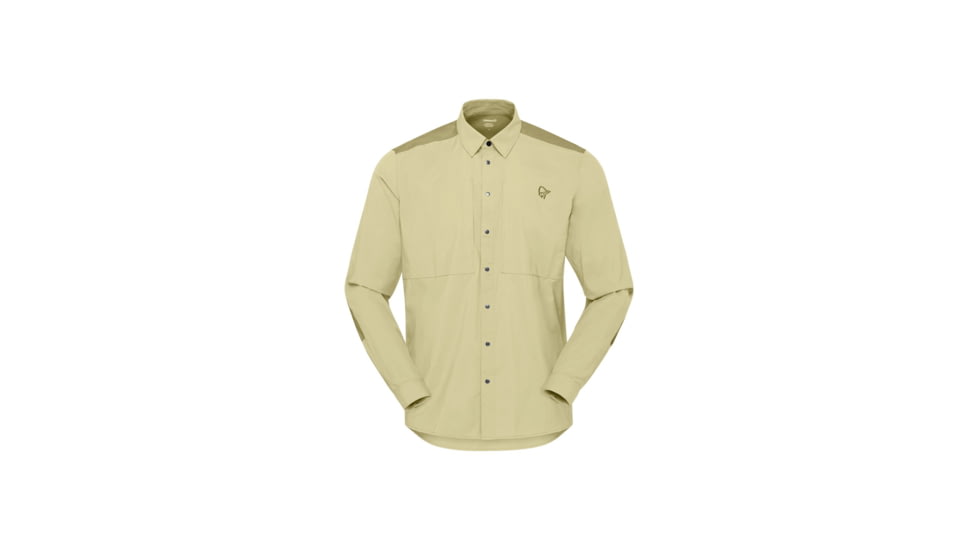 Norrona Femund Light Shirt - Mens, Sage Green, Extra Large, 2626-24-3516-XL