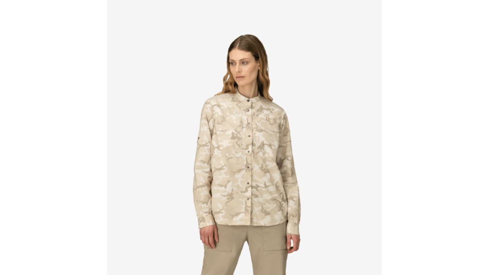 Norrona Femund Light Shirt - Womens, Beige Camo, Medium, 2631-24-4412-M