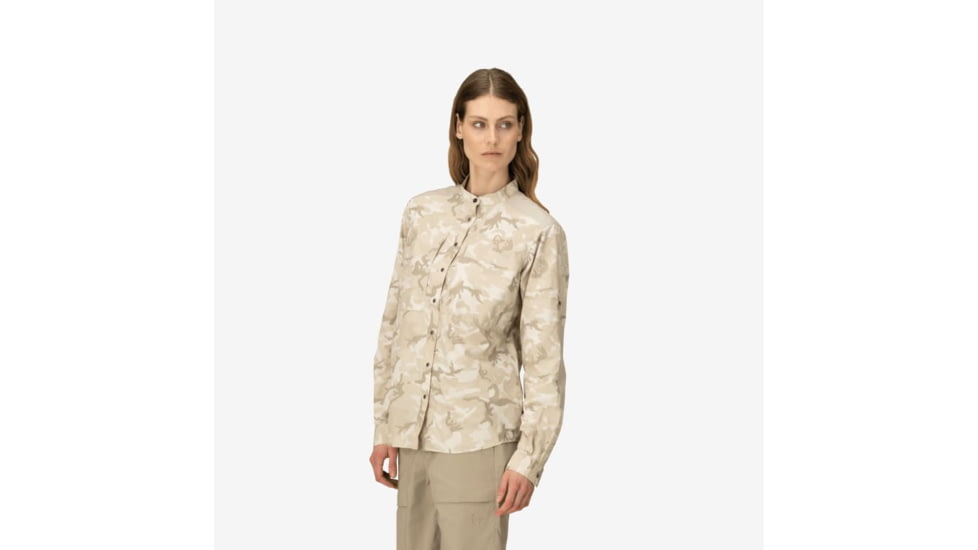 Norrona Femund Light Shirt - Womens, Beige Camo, Medium, 2631-24-4412-M
