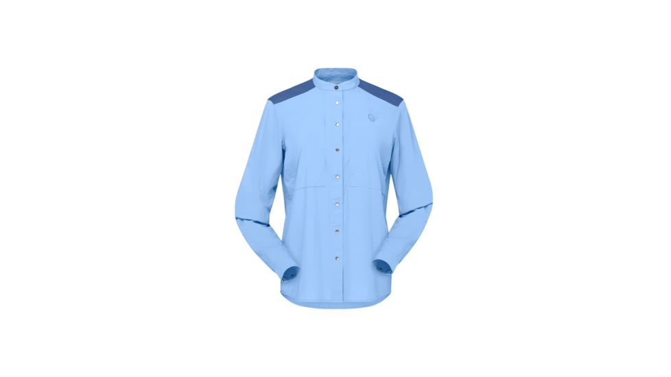 Norrona Femund Light Shirt - Womens, Frozen Fjord, Medium, 2631-24-2383-M