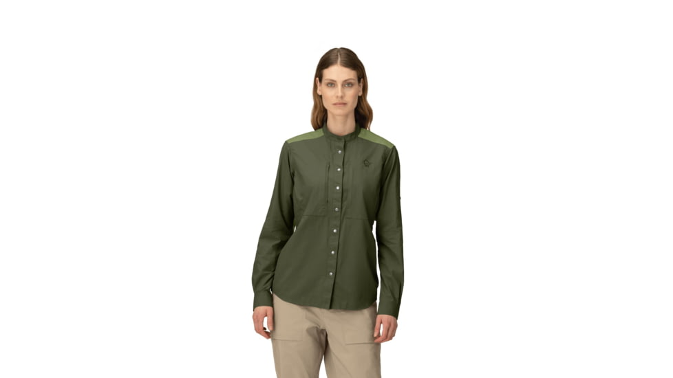 Norrona Femund Light Shirt - Womens, Olive Night, Extra Small, 2631-24-3301-XS