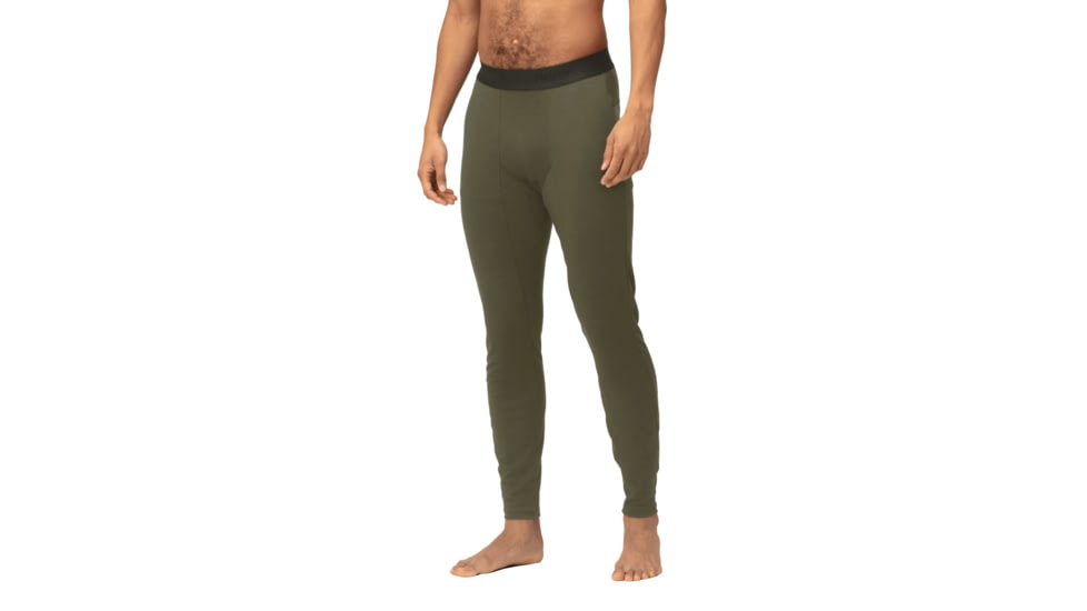 Norrona Femund PureUll Long Baselayers- Mens, Olive Night, Medium, 2673-24-3301-M