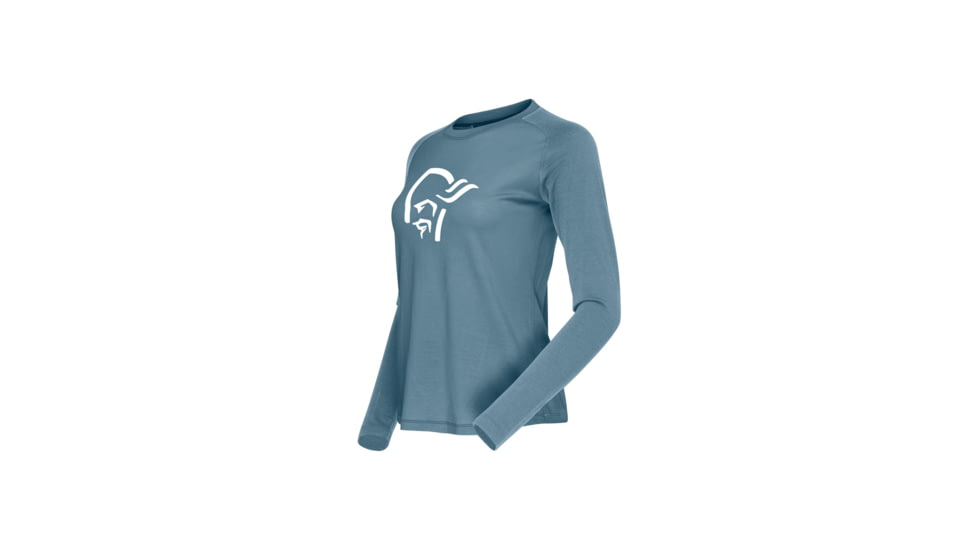 Norrona Femund PureUll Long Sleeve Top - Womens, Trooper, Large, 2676-24-8016-L