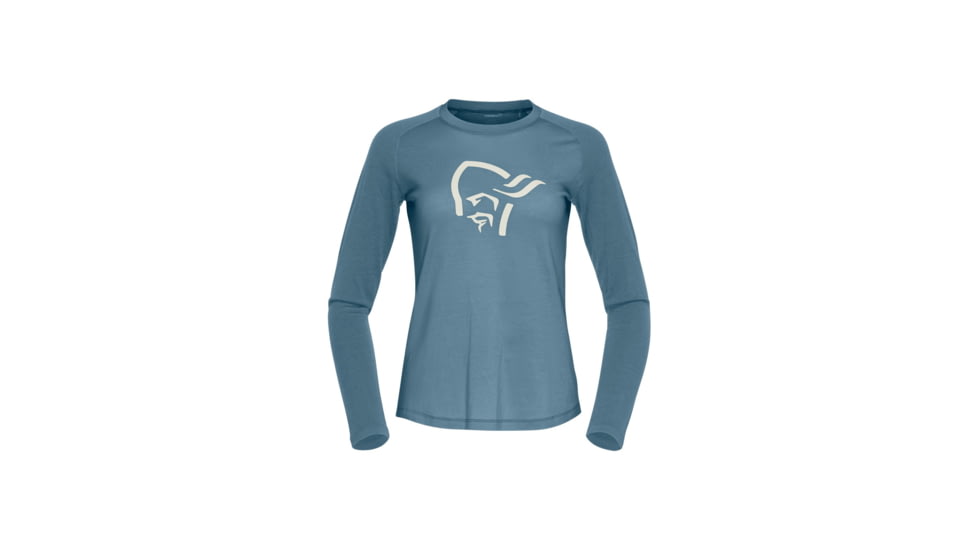 Norrona Femund PureUll Long Sleeve Top - Womens, Trooper, Large, 2676-24-8016-L