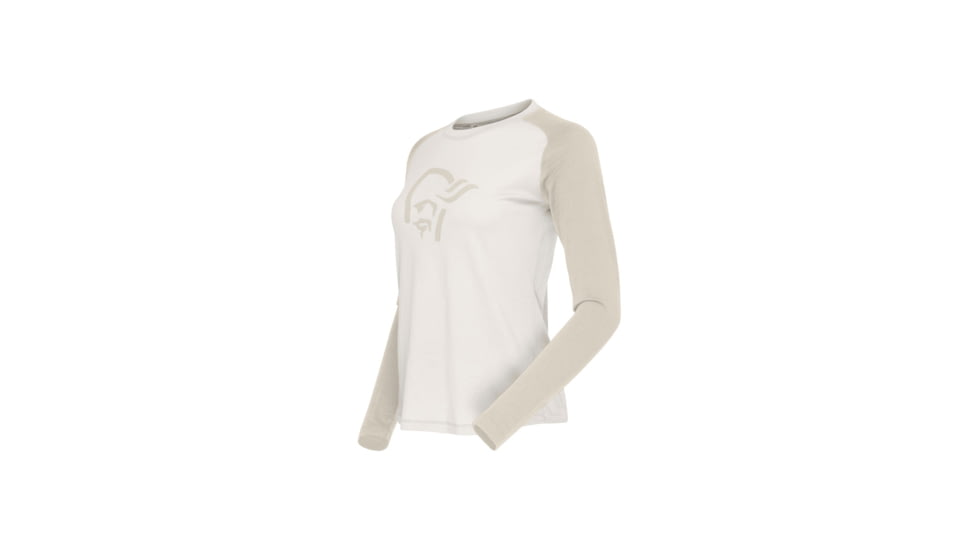 Norrona Femund PureUll Long Sleeve Top - Womens, Whisper White, Extra Small, 2676-24-9911-XS