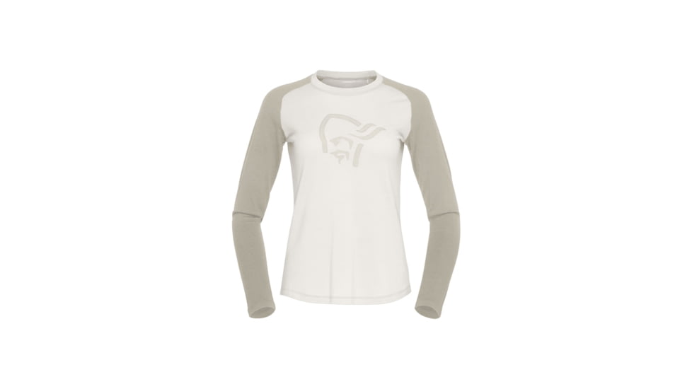 Norrona Femund PureUll Long Sleeve Top - Womens, Whisper White, Extra Small, 2676-24-9911-XS