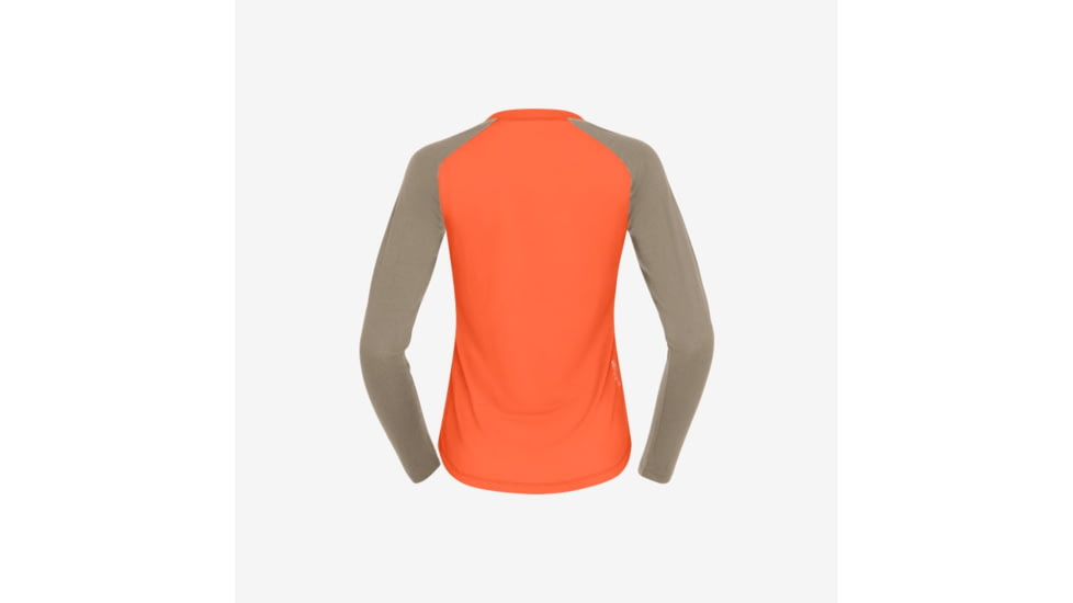 Norrona Femund Pureull Long Sleeve - Womens, Orange Alert, Extra Large, 2676-24-5620-XL