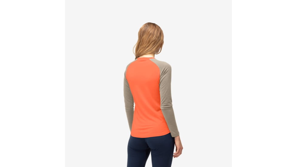 Norrona Femund Pureull Long Sleeve - Womens, Orange Alert, Extra Large, 2676-24-5620-XL
