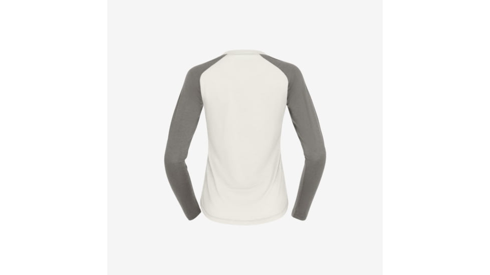 Norrona Femund Pureull Long Sleeve - Womens, Snowdrop/Light Grey, Small, 2676-24-9942-S