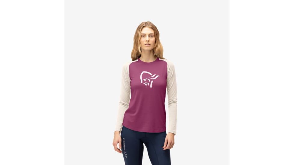 Norrona Femund Pureull Long Sleeve - Womens, Violet Quartz, Small, 2676-24-6744-S