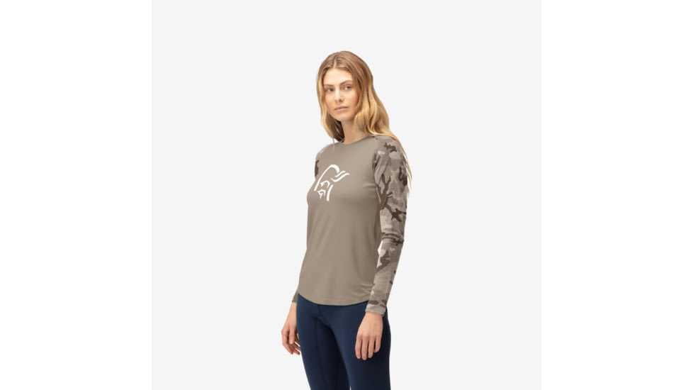 Norrona Femund Pureull Long Sleeve - Womens, Winter Twig, Large, 2676-24-8874-L