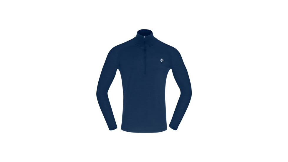 Norrona Femund Pureull Zip Neck Top - Mens, Indigo Night, Extra Large, 2674-24-2295-XL