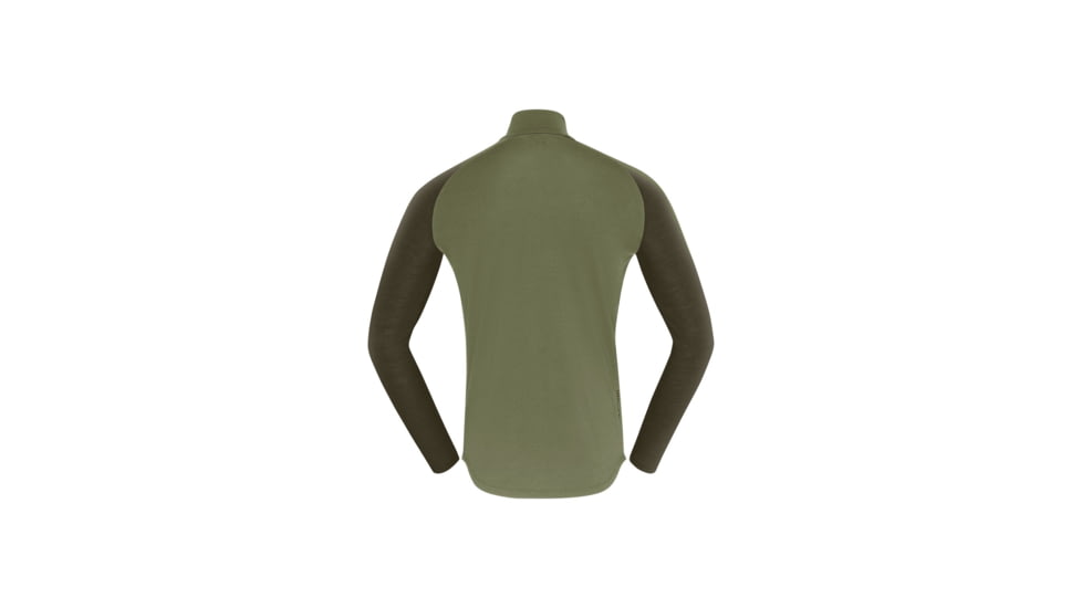Norrona Femund Pureull Zip Neck Top - Mens, Loden Green, Medium, 2674-24-3006-M