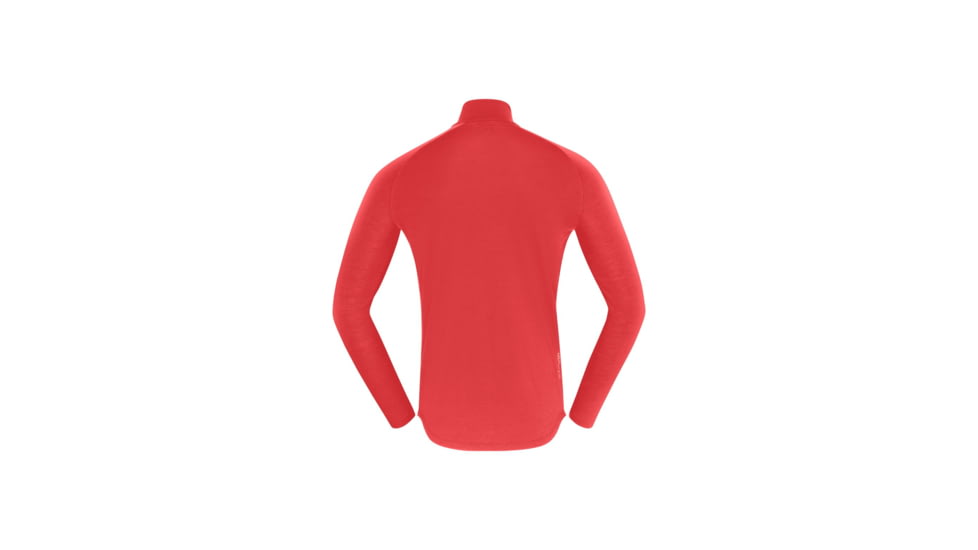 Norrona Femund Pureull Zip Neck Top - Mens, Paprika, Small, 2674-24-1107-S