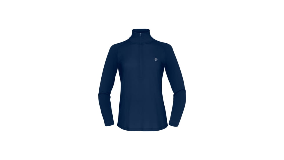 Norrona Femund PureUll Zip Neck Top - Womens, Indigo Night, Medium, 2678-24-2295-M