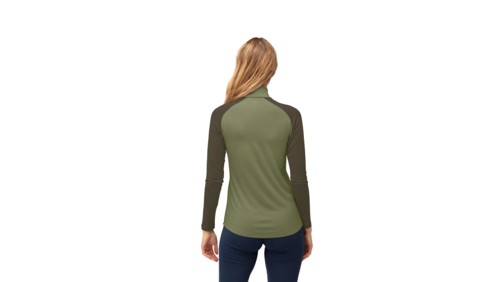 Norrona Femund PureUll Zip Neck Top - Womens, Loden Green, Small, 2678-24-3006-S