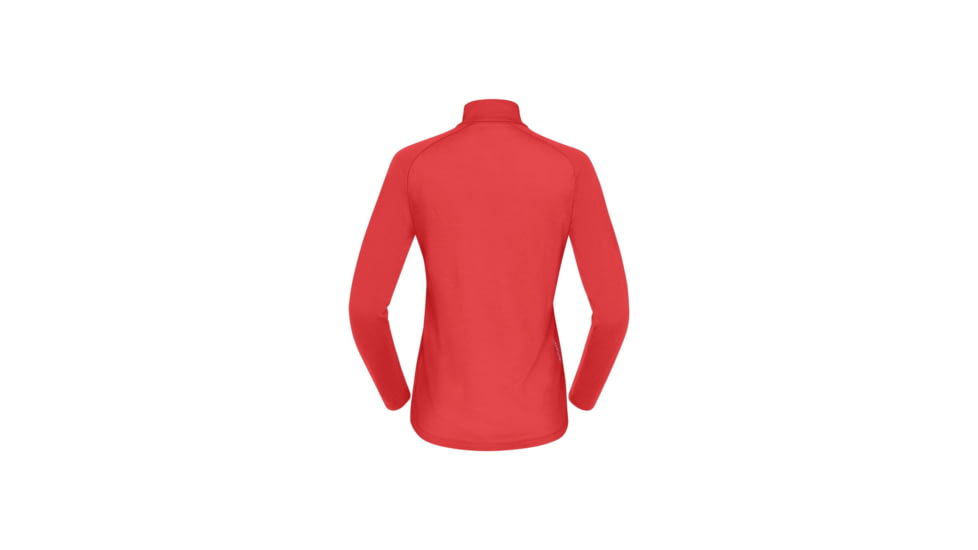 Norrona Femund PureUll Zip Neck Top - Womens, Paprika, Extra Large, 2678-24-1107-XL