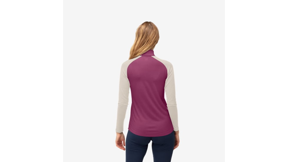 Norrona Femund Pureull Zip Neck - Womens, Violet Quartz, Small, 2678-24-6744-S