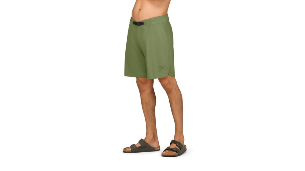 Norrona Femund Silent Grid Shorts - Mens, Loden Green, Medium, 2718-25-3006-M