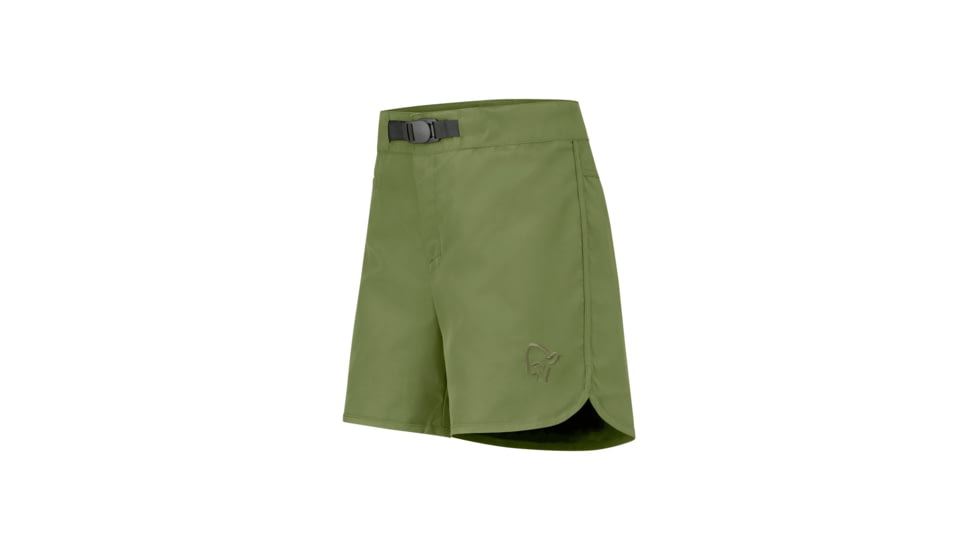 Norrona Femund Silent Grid Shorts - Womens, Loden Green, Medium, 2719-25-3006-M