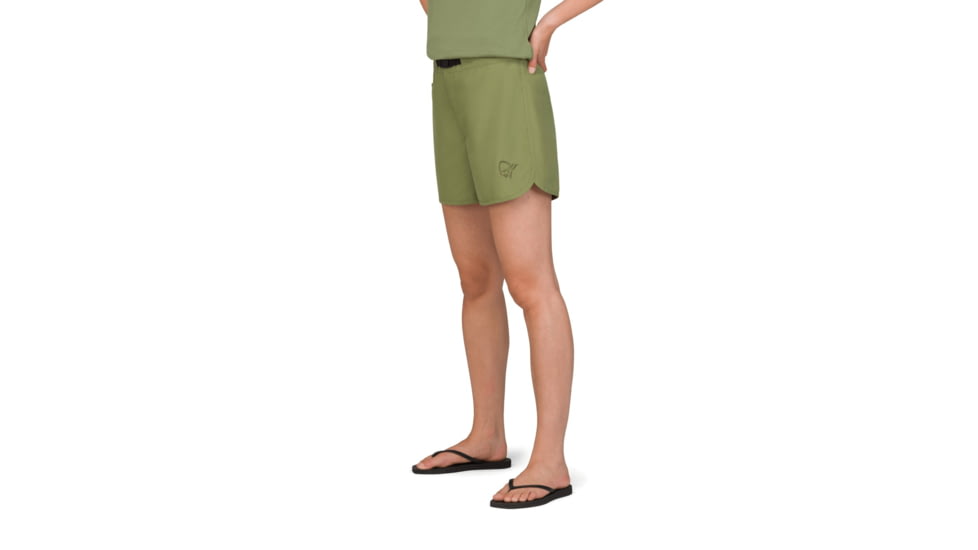 Norrona Femund Silent Grid Shorts - Womens, Loden Green, Medium, 2719-25-3006-M