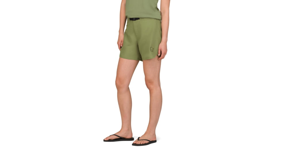 Norrona Femund Silent Grid Shorts - Womens, Loden Green, Medium, 2719-25-3006-M