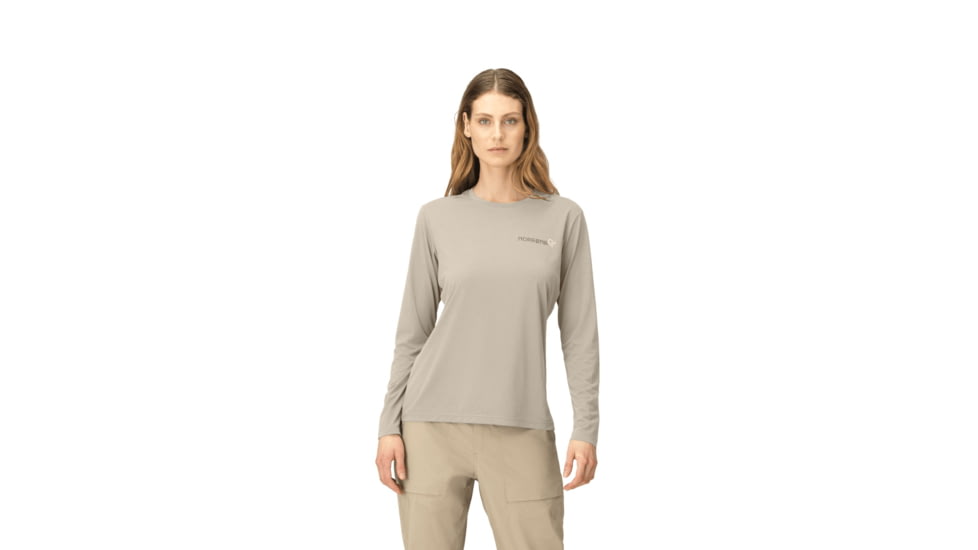 Norrona Femund Tech Long Sleeve Top - Womens, Oatmeal, Small, 2630-24-4411-S