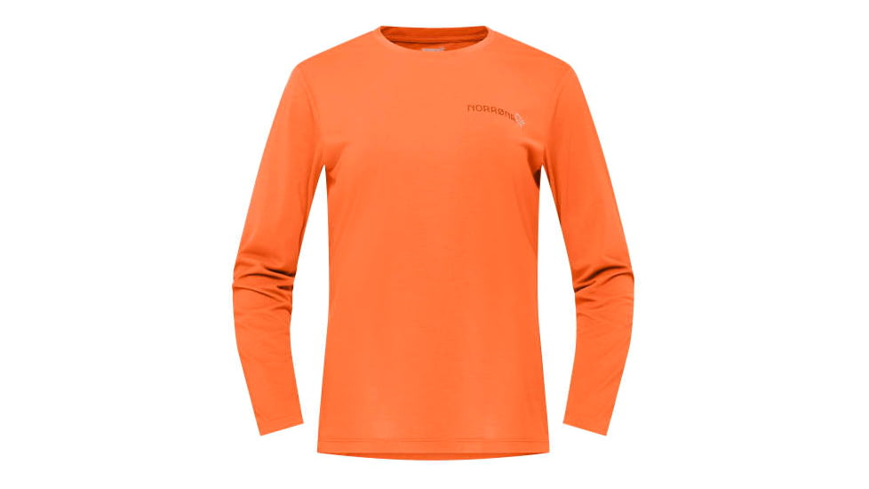 Norrona Femund Tech Long Sleeve - Womens, Orange Alert, Medium, 2630-24-5620-M