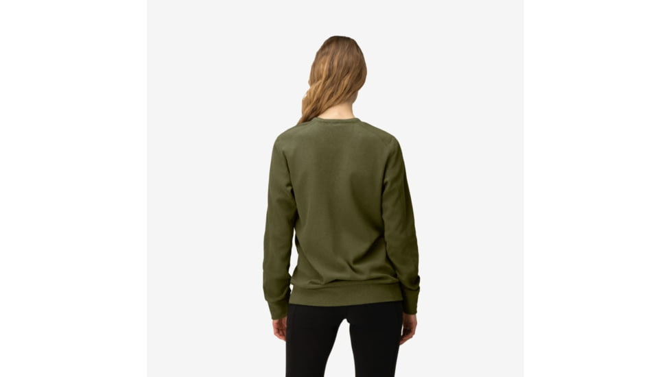 Norrona Femund Warm1 Crew Neck Top, Olive Night, Medium, 2666-24-3301-M