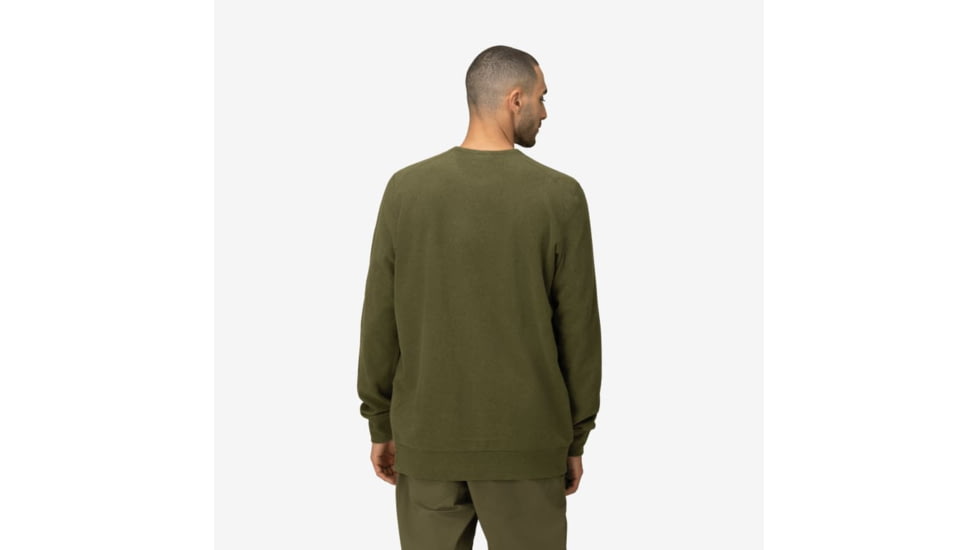 Norrona Femund Warm1 Crew Neck Top, Olive Night, Medium, 2666-24-3301-M