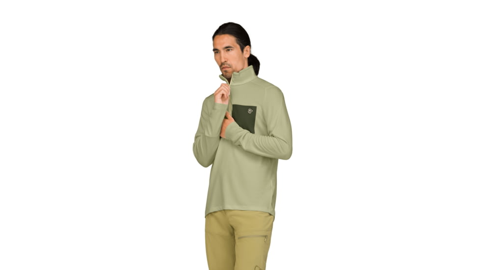 Norrona Femund Warm1 Half-Zip Top - Mens, Sage Green, Medium, 2658-25-3516-M