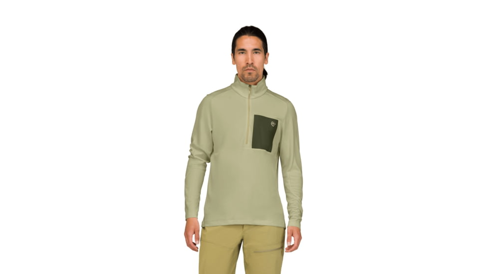 Norrona Femund Warm1 Half-Zip Top - Mens, Sage Green, Medium, 2658-25-3516-M