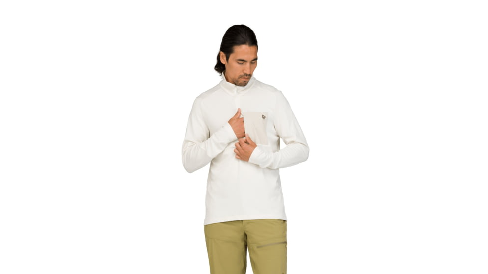 Norrona Femund Warm1 Half-Zip Top - Mens, Snow White, Large, 2658-25-9928-L
