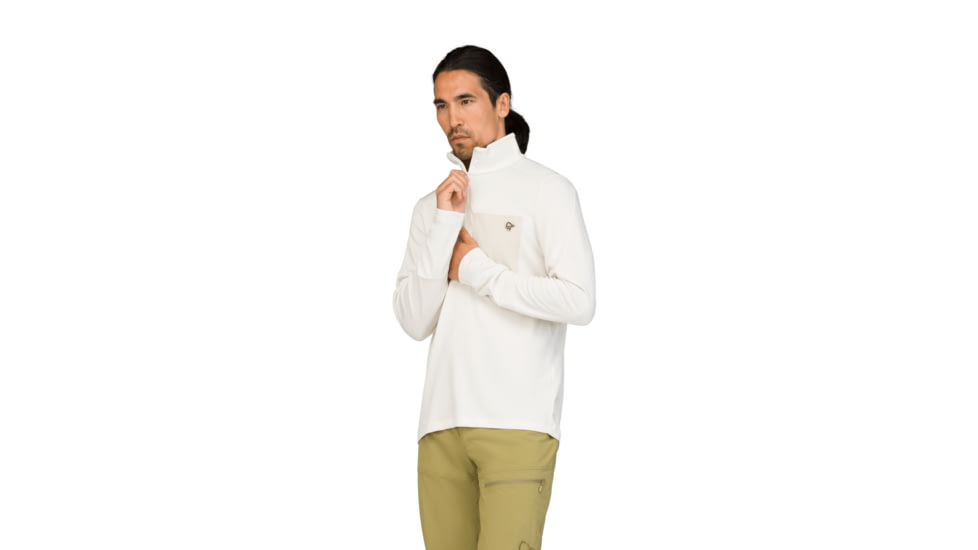 Norrona Femund Warm1 Half-Zip Top - Mens, Snow White, Large, 2658-25-9928-L