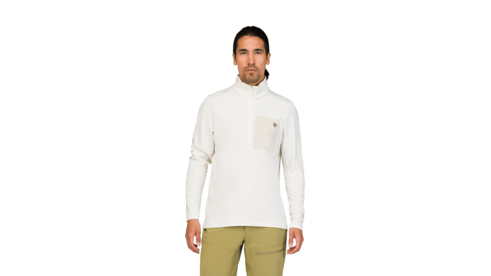 Norrona Femund Warm1 Half-Zip Top - Mens, Snow White, Large, 2658-25-9928-L