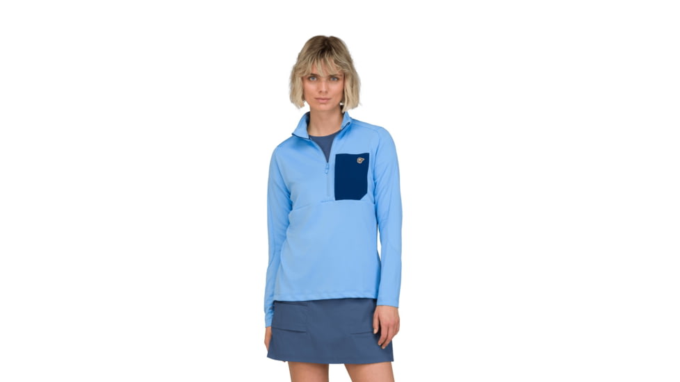 Norrona Femund Warm1 Half-Zip Top - Womens, Frozen Fjord, Medium, 2659-25-2383-M