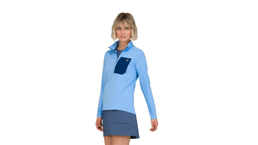 Norrona Femund Warm1 Half-Zip Top - Womens, Frozen Fjord, Medium, 2659-25-2383-M