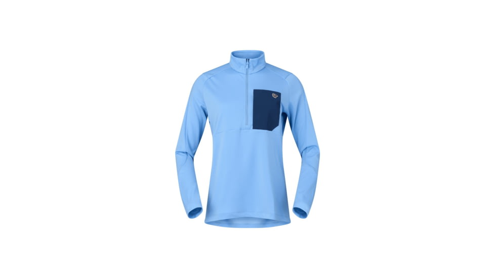 Norrona Femund Warm1 Half-Zip Top - Womens, Frozen Fjord, Medium, 2659-25-2383-M