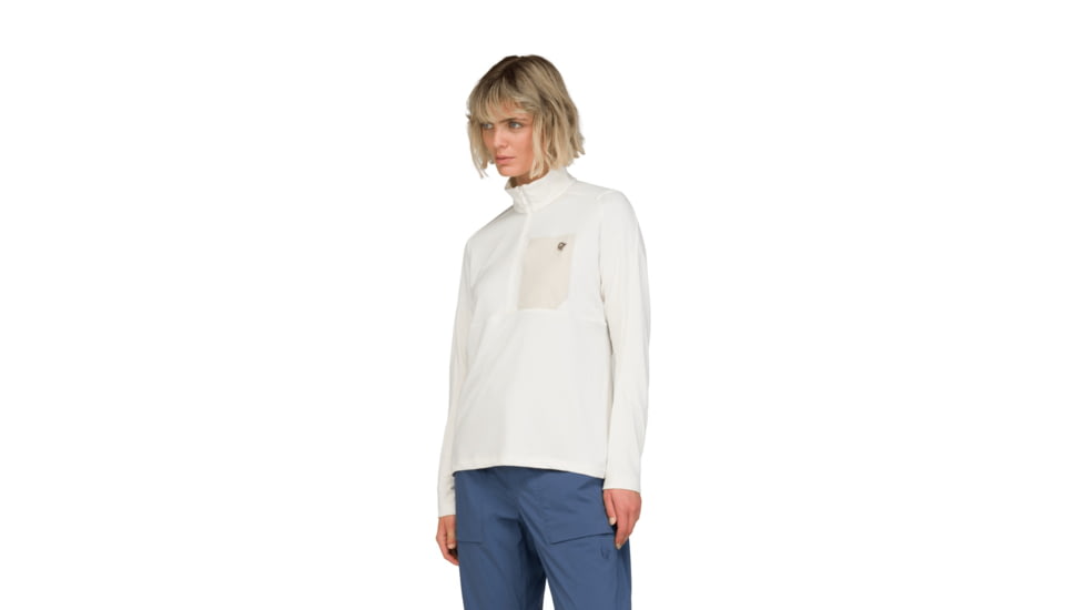 Norrona Femund Warm1 Half-Zip Top - Womens, Snow White, Large, 2659-25-9928-L