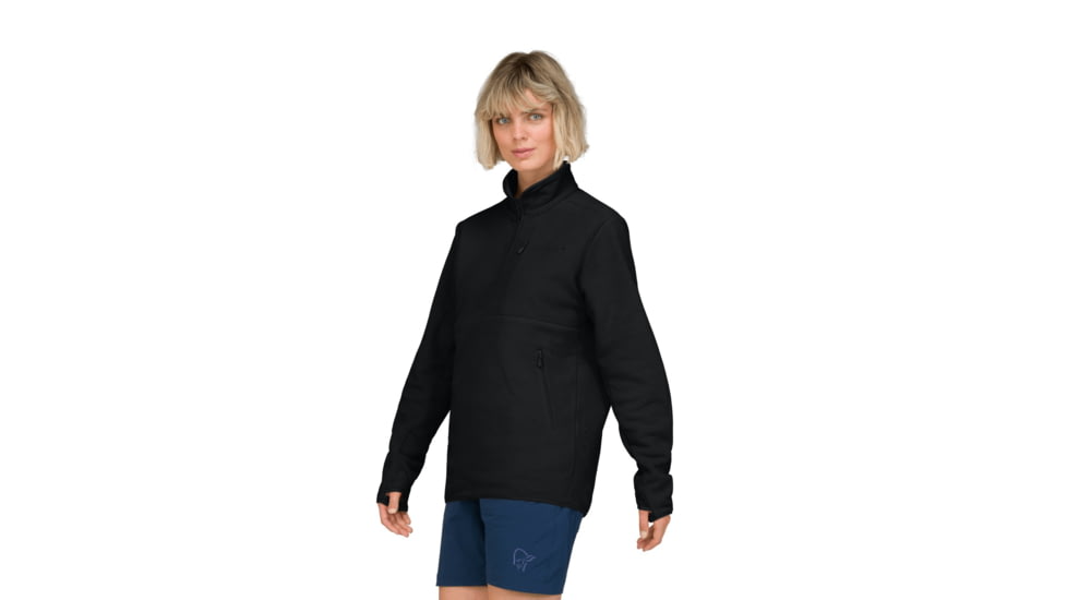 Norrona Femund Warm2 Halfzip Top, Caviar, Extra Large, 2665-24-7718-XL