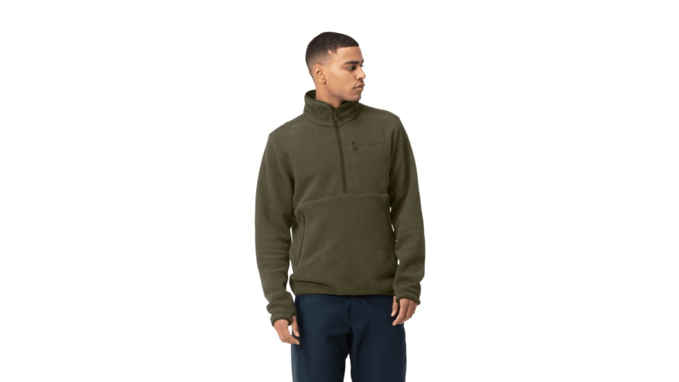 Norrona Femund Warm2 Halfzip Top, Olive Night, Medium, 2665-24-3301-M