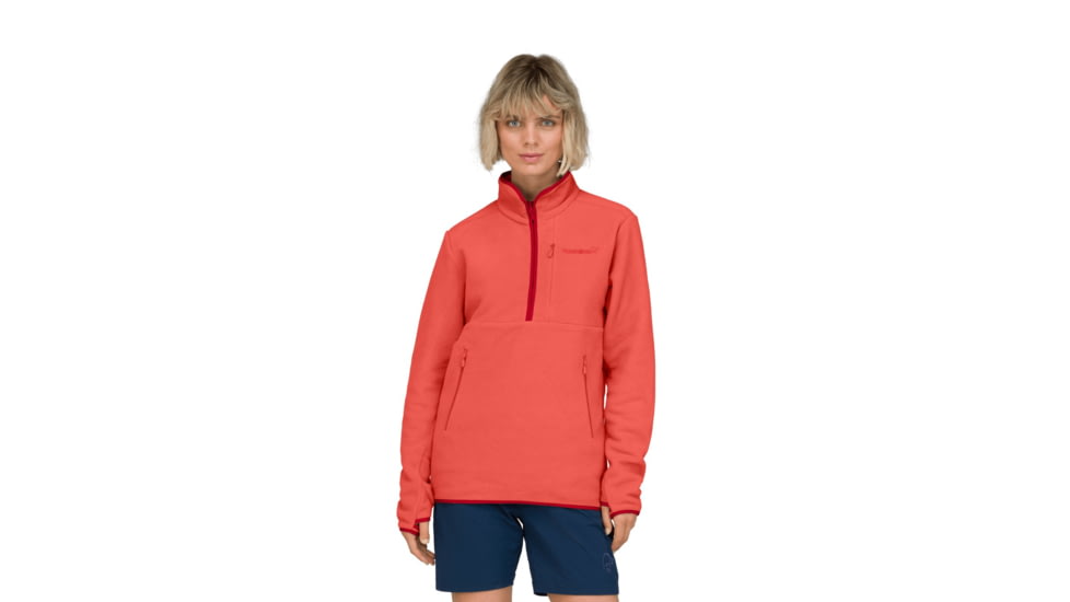 Norrona Femund Warm2 Halfzip Top, Paprika, Small, 2665-24-1107-S