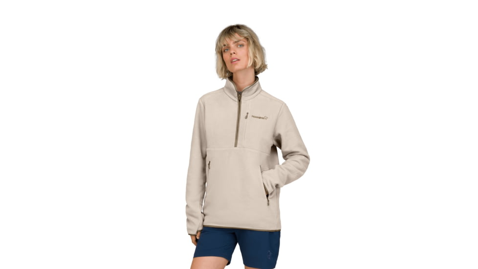 Norrona Femund Warm2 Halfzip Top, Pure Cashmere, Large, 2665-24-9001-L