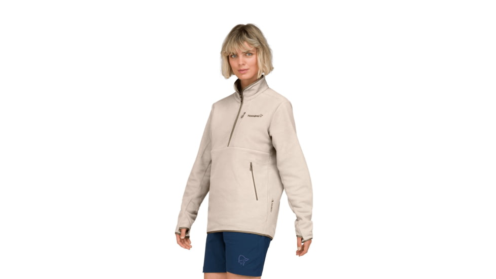 Norrona Femund Warm2 Halfzip Top, Pure Cashmere, Large, 2665-24-9001-L