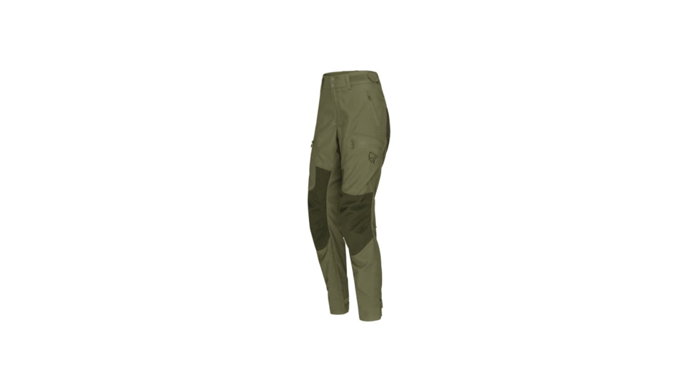 Norrona Finnskogen Hybrid Pants - Womens, Green, Medium, 2804-23-3308-M